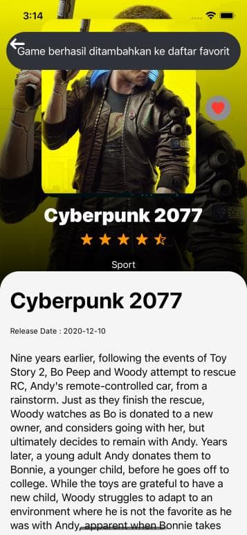 Brick Game List App