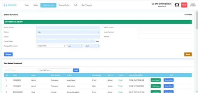 Electronic Health Record (EHR) Screenshot 2